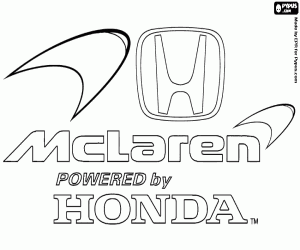 McLaren-Honda logo kleurplaat