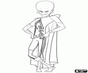 Megamind Superschurk kleurplaat