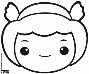 Mercurius masker. Masker van Hermes kleurplaat