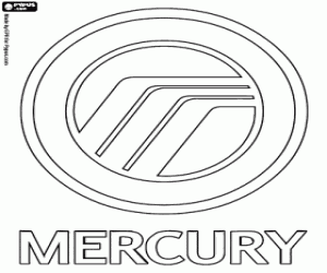 Mercury logo kleurplaat