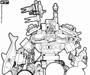 Metaalbaard, De Lego Film karakter kleurplaat