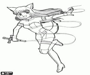 Mew Mew Zakuro kleurplaat