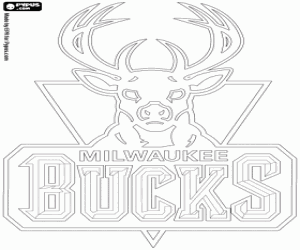 Milwaukee Bucks logo kleurplaat