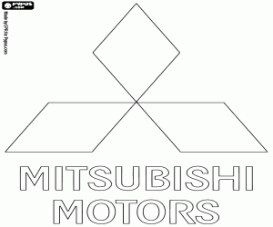 Mitsubishi Motors logo kleurplaat