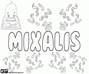 Mixalis, variant van Michalis kleurplaat