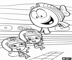 Molly en Deema bij de races kleurplaat