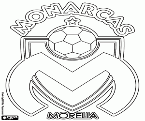 Monarcas Morelia insigne kleurplaat