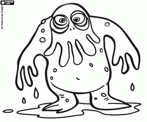 Een monster, Cthulhu kleurplaat