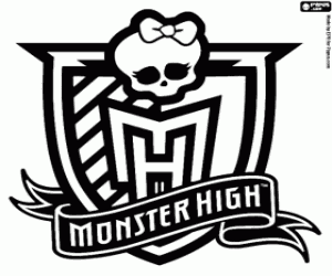 Monster High Logo kleurplaat