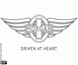 Morgan logo kleurplaat
