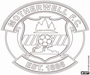 Motherwell FC logo kleurplaat