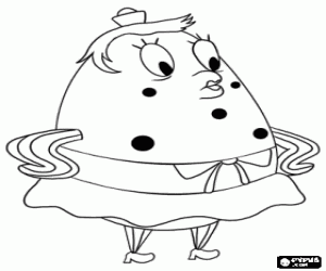 Mrs. Puff, SpongeBob karakter kleurplaat