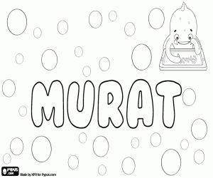 Murat, variant van Murad kleurplaat
