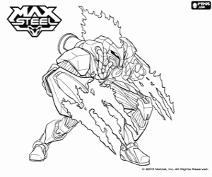 Een mutant van Max Steel, ToxZon kleurplaat