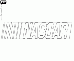 NASCAR embleem kleurplaat