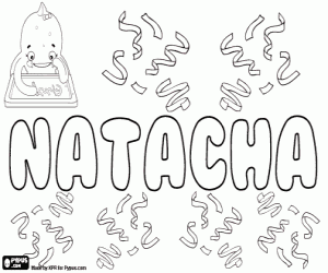 Natacha, variant van Natalie kleurplaat