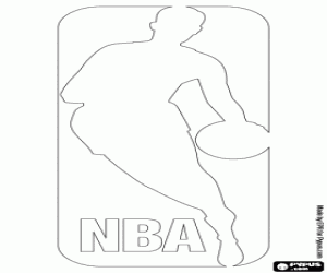 NBA-logo kleurplaat