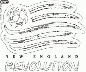 New England Revolution embleem kleurplaat