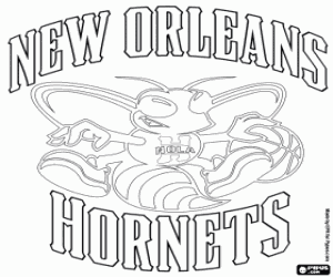 New Orleans Hornets embleem kleurplaat