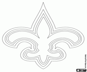 New Orleans Saints logo kleurplaat