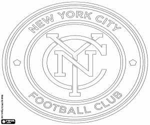 New York City FC embleem kleurplaat