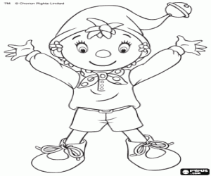 Noddy van het speelgoed stad kleurplaat