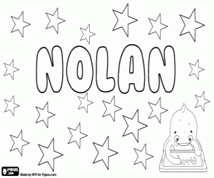 Nolan, naam voor kind kleurplaat