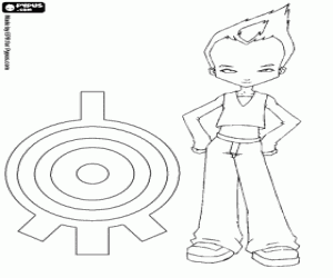 Odd Della Robbia van Code Lyoko kleurplaat