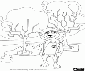 Oloko, een online strategiespel kleurplaat