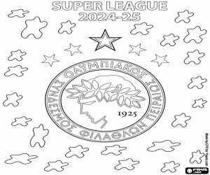 Olympiakos, Super League 2024-25 kleurplaat