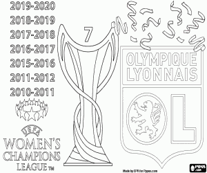 Olympique Lyon, Champions League kleurplaat