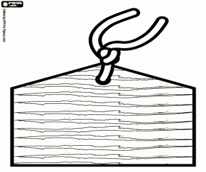 Omamori, een Japanse amulet kleurplaat