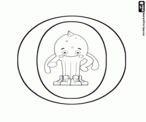 Omikron, de Griekse letter en Pypus kleurplaat