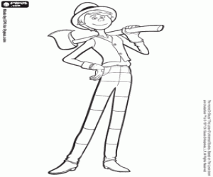 Once-ler, een jonge houthakker kleurplaat