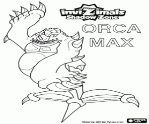 Orca Max, Invizimals Shadow Zone kleurplaat