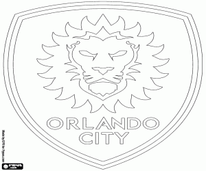 Orlando City SC logo kleurplaat