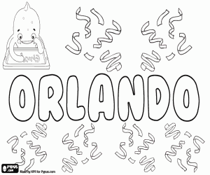 Orlando, variant van Rolando kleurplaat