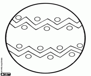 Paasei te decoreren kleurplaat