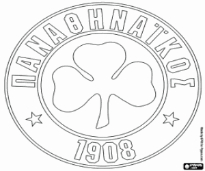 Panathinaikos embleem kleurplaat