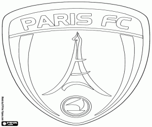Paris FC logo kleurplaat