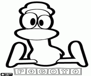 Pato, Pocoyo vriend kleurplaat