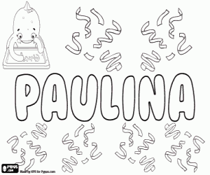 Paulina, variant van Paula kleurplaat
