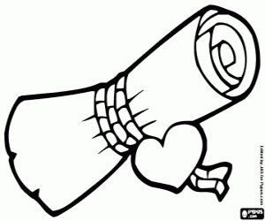 Perkament kleurplaat