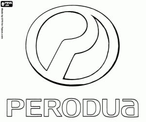 Perouda logo kleurplaat