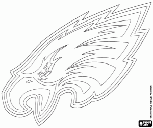 Philadelphia Eagles logo kleurplaat