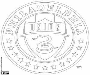 Philadelphia Union badge kleurplaat