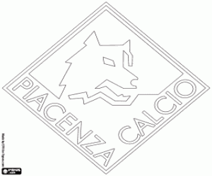 Piacenza Calcio logo kleurplaat