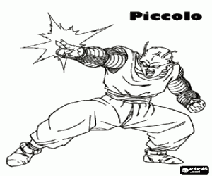 Piccolo, krijger van Dragon Ball kleurplaat