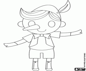 Pinokkio, de houten marionet kleurplaat