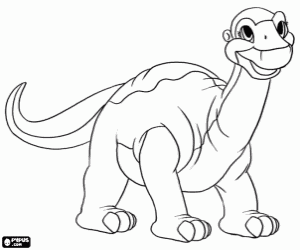 Platvoet of Littlefoot kleurplaat
